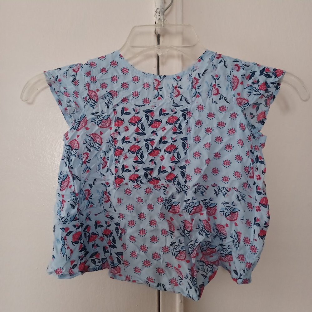 NEW Splendid Girl's Printed Layering Top Wrap Back- Size 5-6